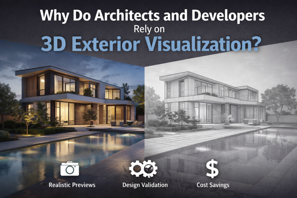 Why Do Architects and Developers Rely on 3D Exterior Visualization?