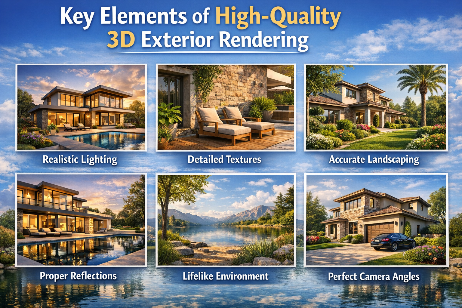 Key Elements of High-Quality 3D Exterior Rendering